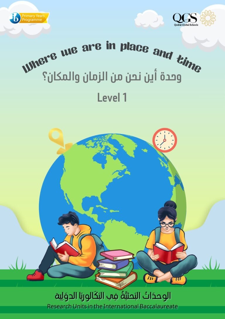 الاستقصاء (الدراسات الإجتماعية) وحدة أين نحن من الزمان والمكان – الصف الأول الابتدائي (المسار الأجنبي)