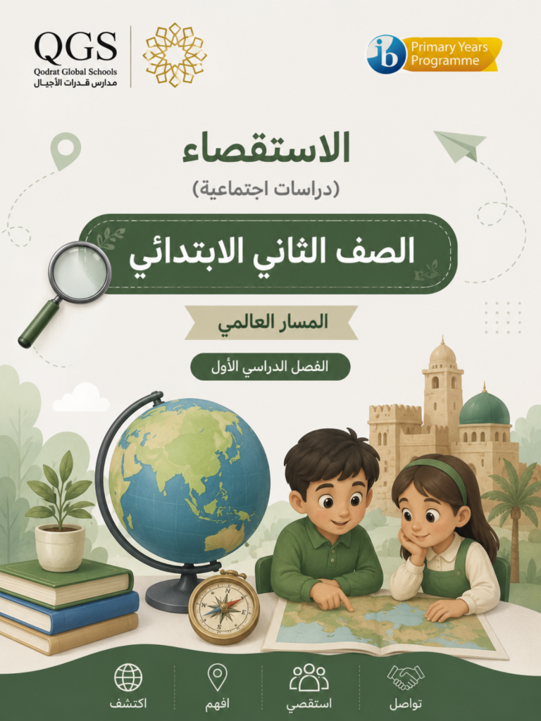 الاستقصاء أين نحن من الزمان والمكان – الصف الأول الابتدائي – المسار العالمي (الفصل الدراسي الثاني) (2)